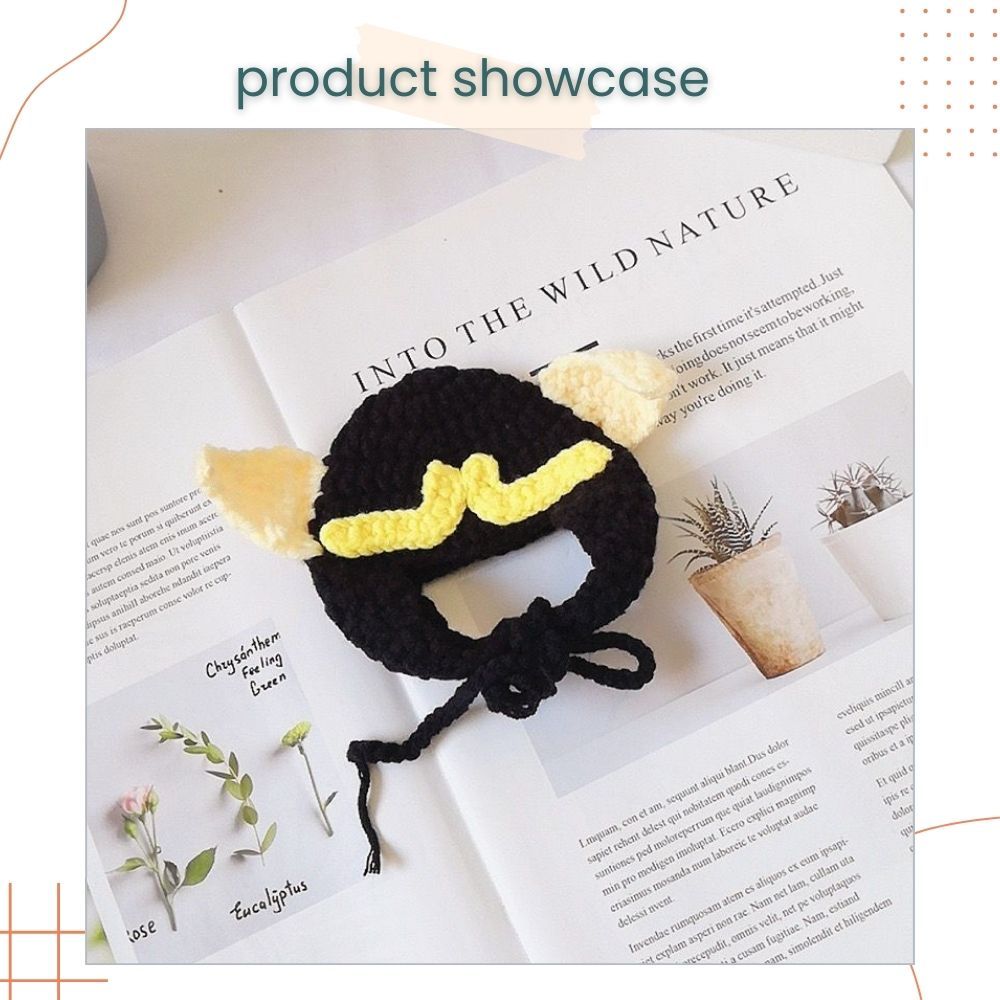 Pets Cat and Dog Cute Zhu Bajie Knitted Hat Funny Transformation Costume