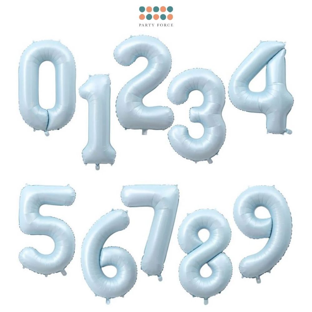 40 inch number balloon baby blue number balloon for birthday party decoration