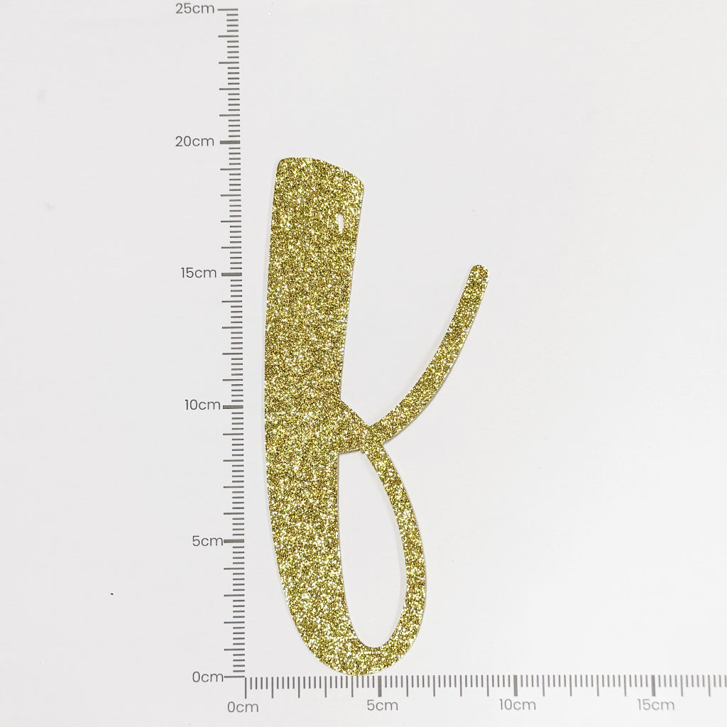 Happy Birthday Banner Custom Cursive Glitter Gold Script Font Banner