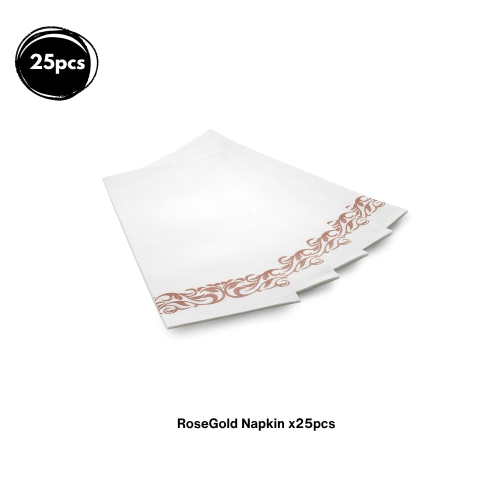 Premium Disposable tableware Cutlery Plates Cups and Napkin Package Birthday Wedding Party buffet