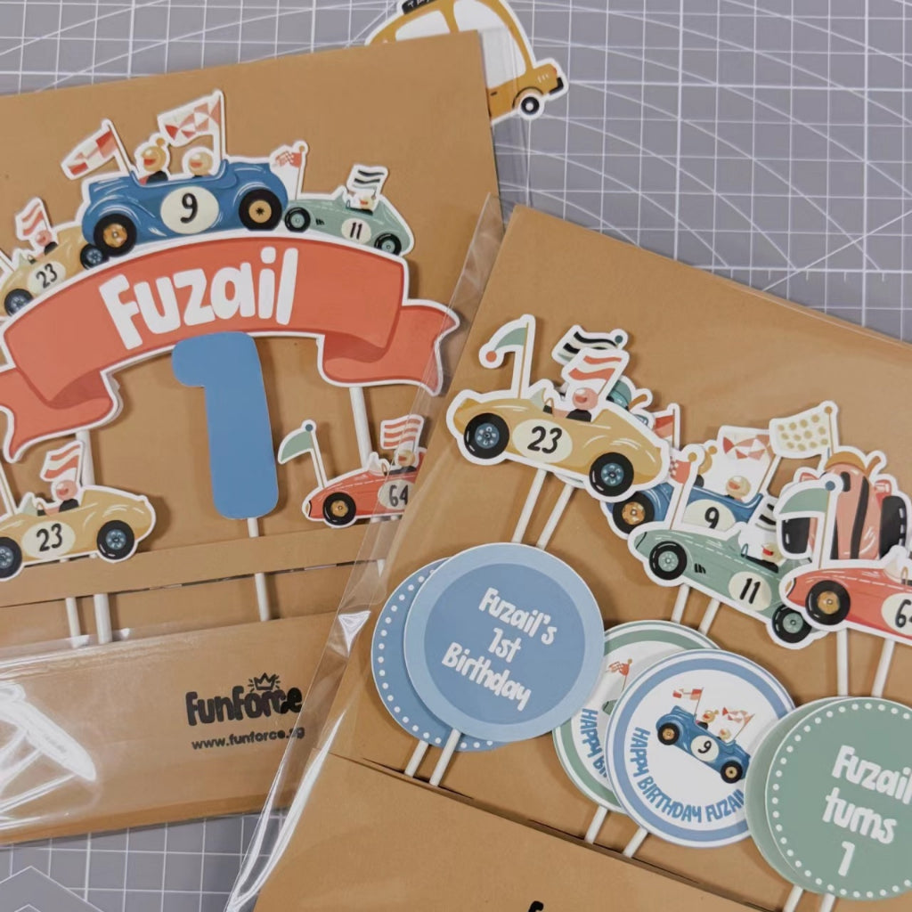 Forest Bear Personalised Cake Topper