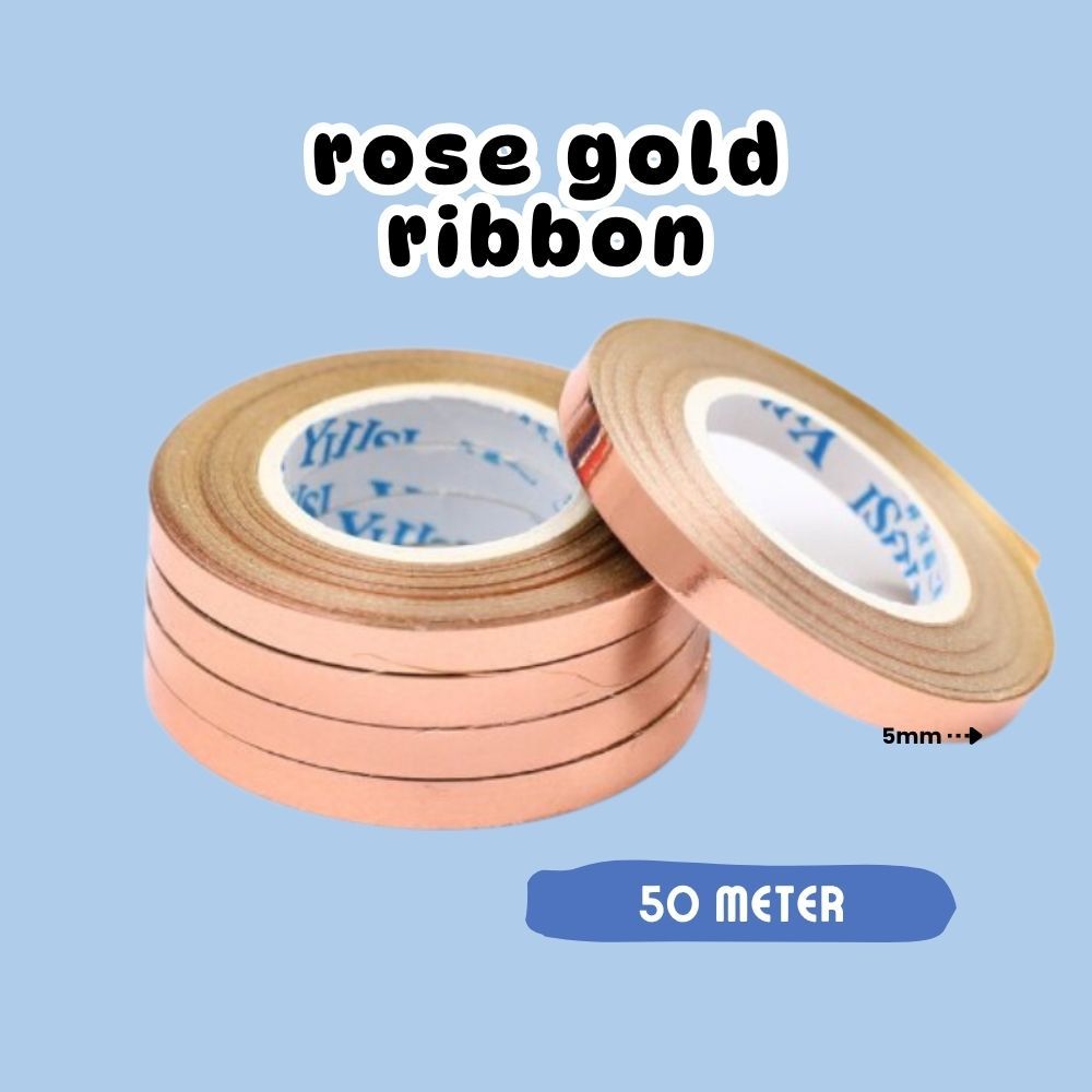 50m Balloon String Curling Ribbon Metallic Ribbon for Birthday Balloon Decoration