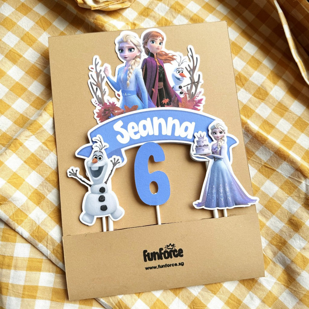 Woodland Bear Personalised Cake Topper