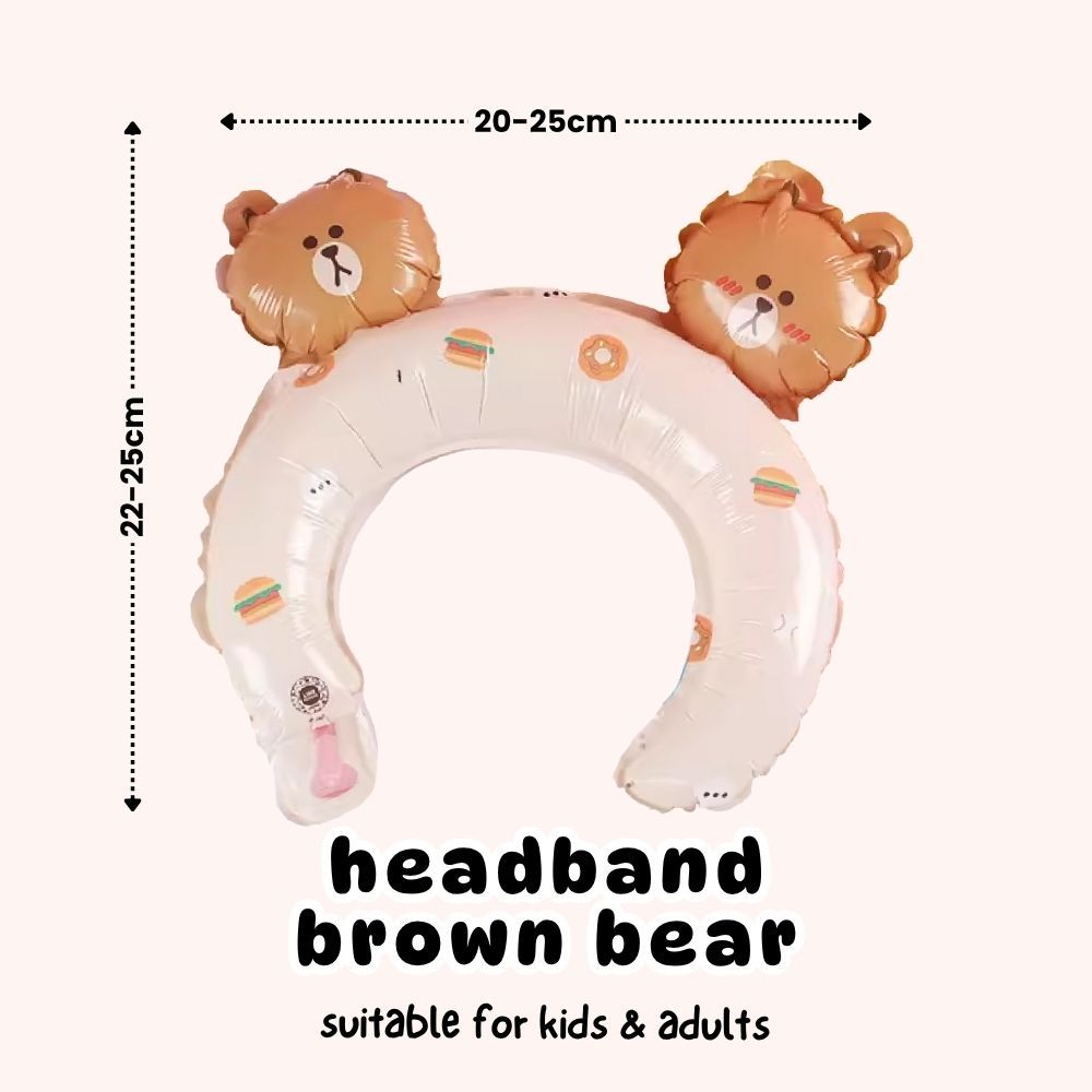 Handheld Balloon Headband Balloon Cartoon Cheering Stick Balloon Gift