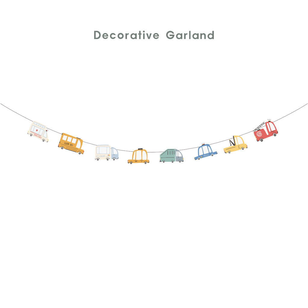 Personalised Transport Vehicle Party Decoration Personalized Birthday Banner Cake Topper Cupcake Topper Customise