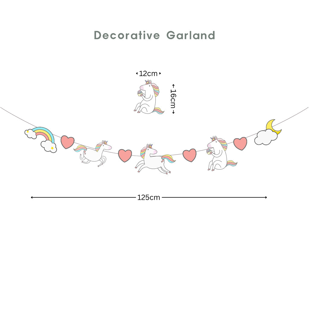 Personalised Magical Unicorn Party Decoration Personalized Birthday Banner Cake Topper Cupcake Topper Customise