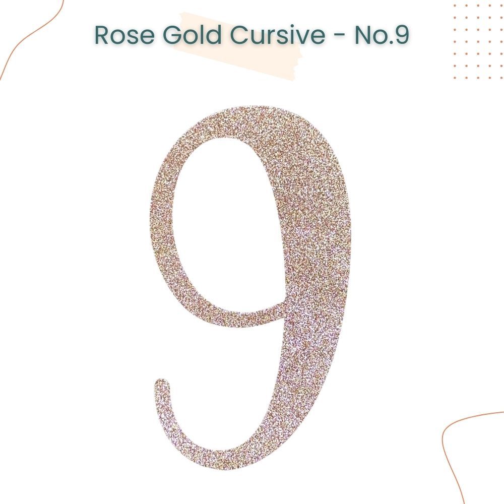 Happy Birthday Banner Rose Gold Custom Cursive Glitter Script Banner for Birthday Party