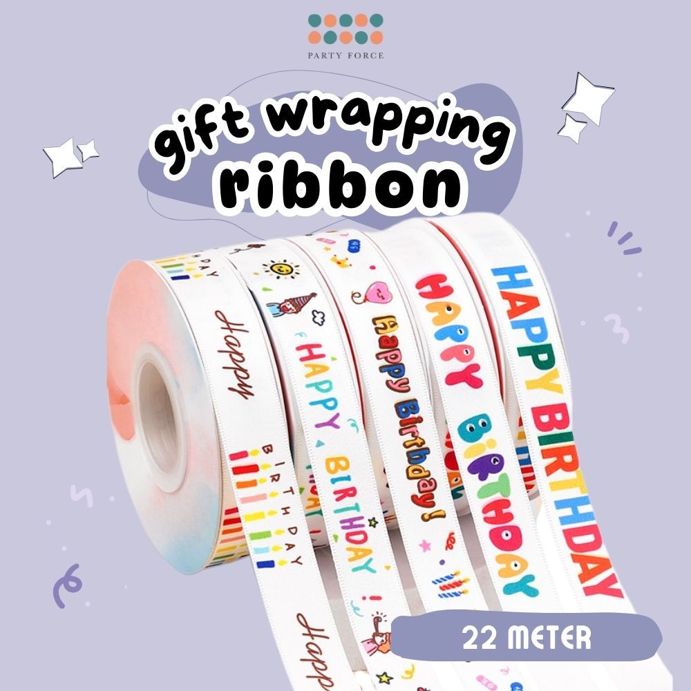 22m Gift Wrapping Ribbon