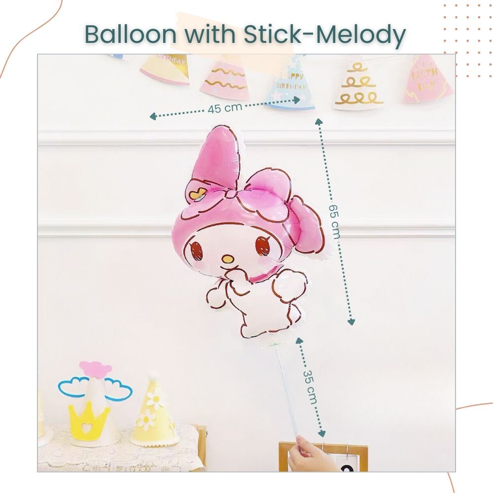 Handheld Balloon Headband Balloon Cartoon Cheering Stick Balloon Gift