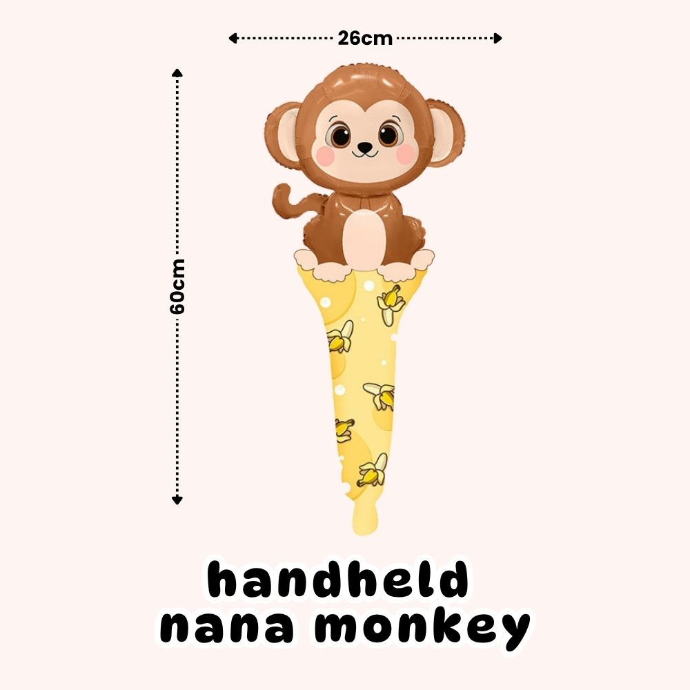 Handheld Balloon Headband Balloon Cartoon Cheering Stick Balloon Gift