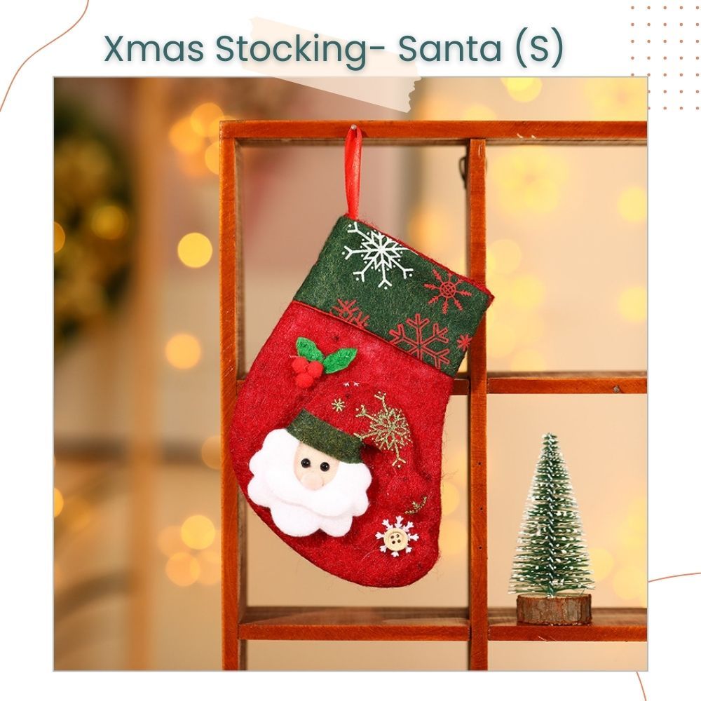 Cute Hanging Christmas Stocking Gift Bag Candy Bag