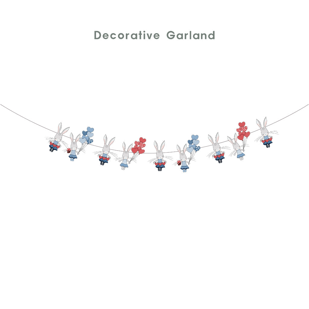 Personalised Bunny Rabbit Party Decoration Personalized Birthday Banner Cake Topper Cupcake Topper Customise