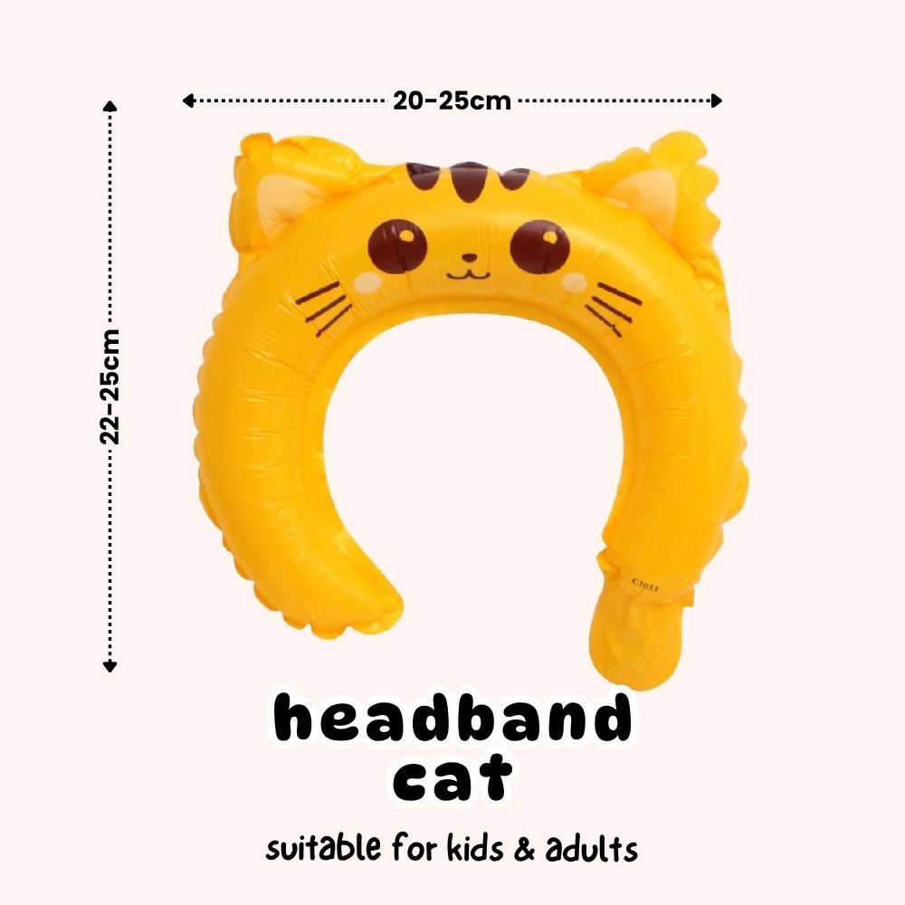 Handheld Balloon Headband Balloon Cartoon Cheering Stick Balloon Gift