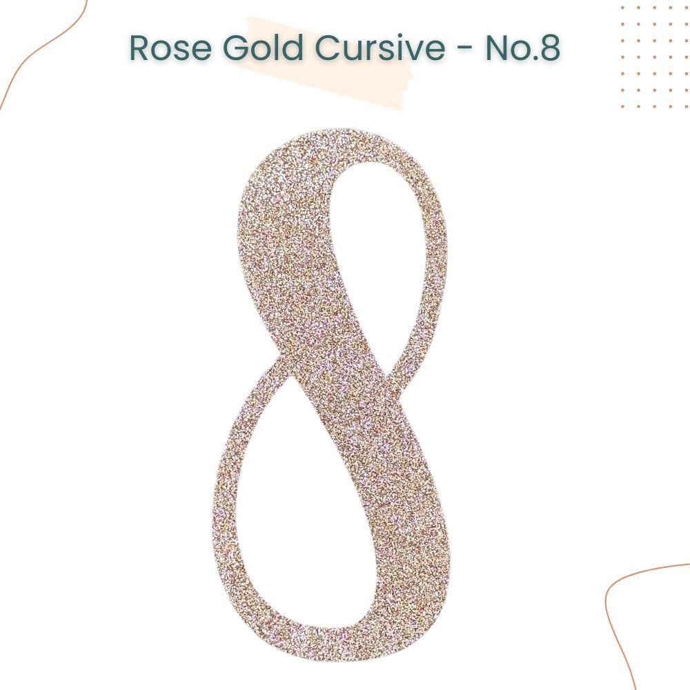 Happy Birthday Banner Rose Gold Custom Cursive Glitter Script Banner for Birthday Party