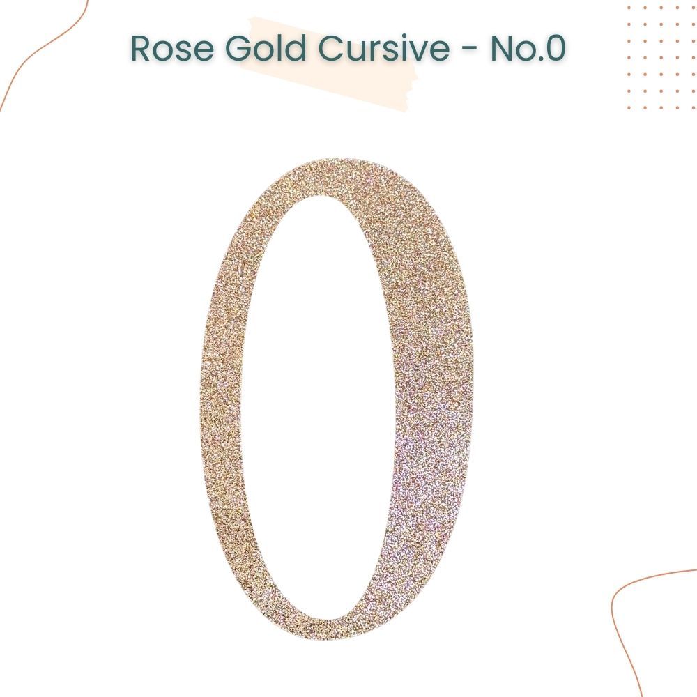 Happy Birthday Banner Rose Gold Custom Cursive Glitter Script Banner for Birthday Party