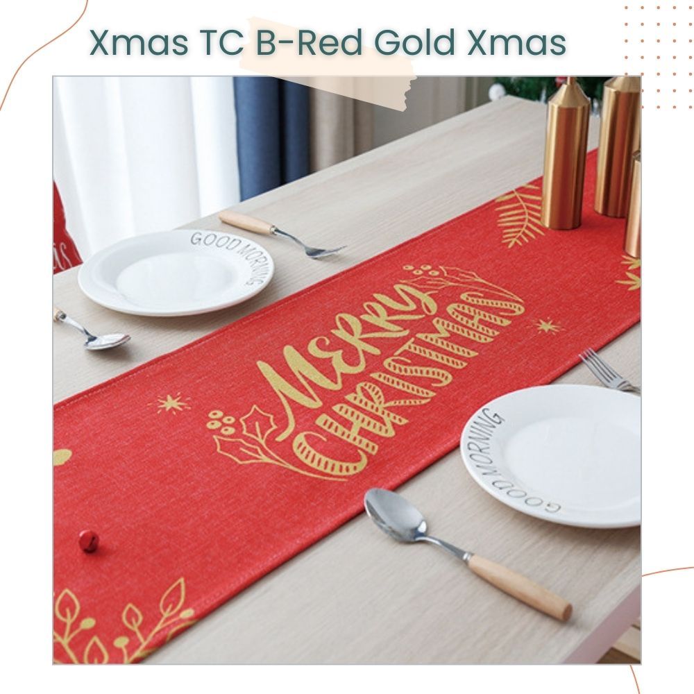 Christmas Theme Knitting Table Cloth with Tassel for Christmas Home Decoration Christmas Party