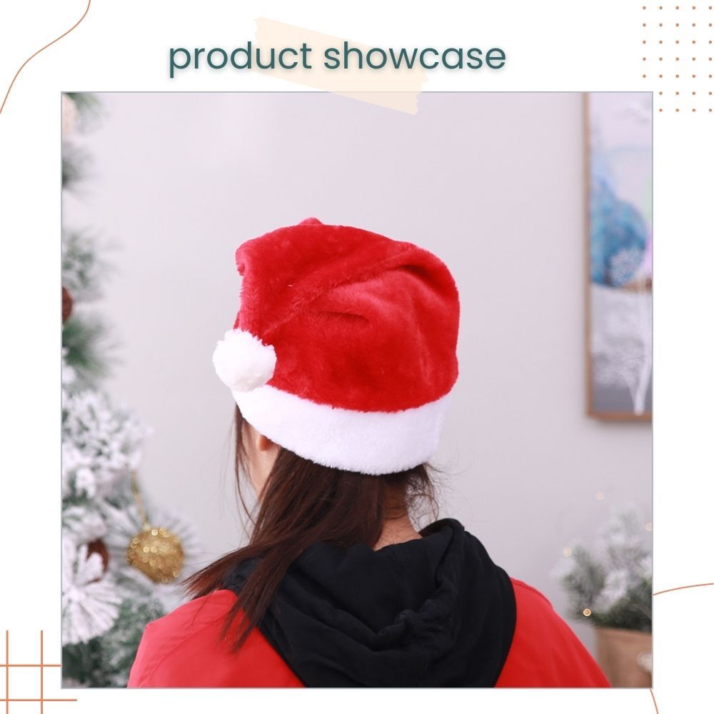 Christmas Hat Xmas Santa Hat for Unisex Adults Child Pets for Christmas Party Accessories