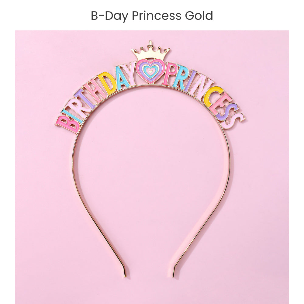 Birthday princess tiara headband Pastel Tiara birthday party decoration