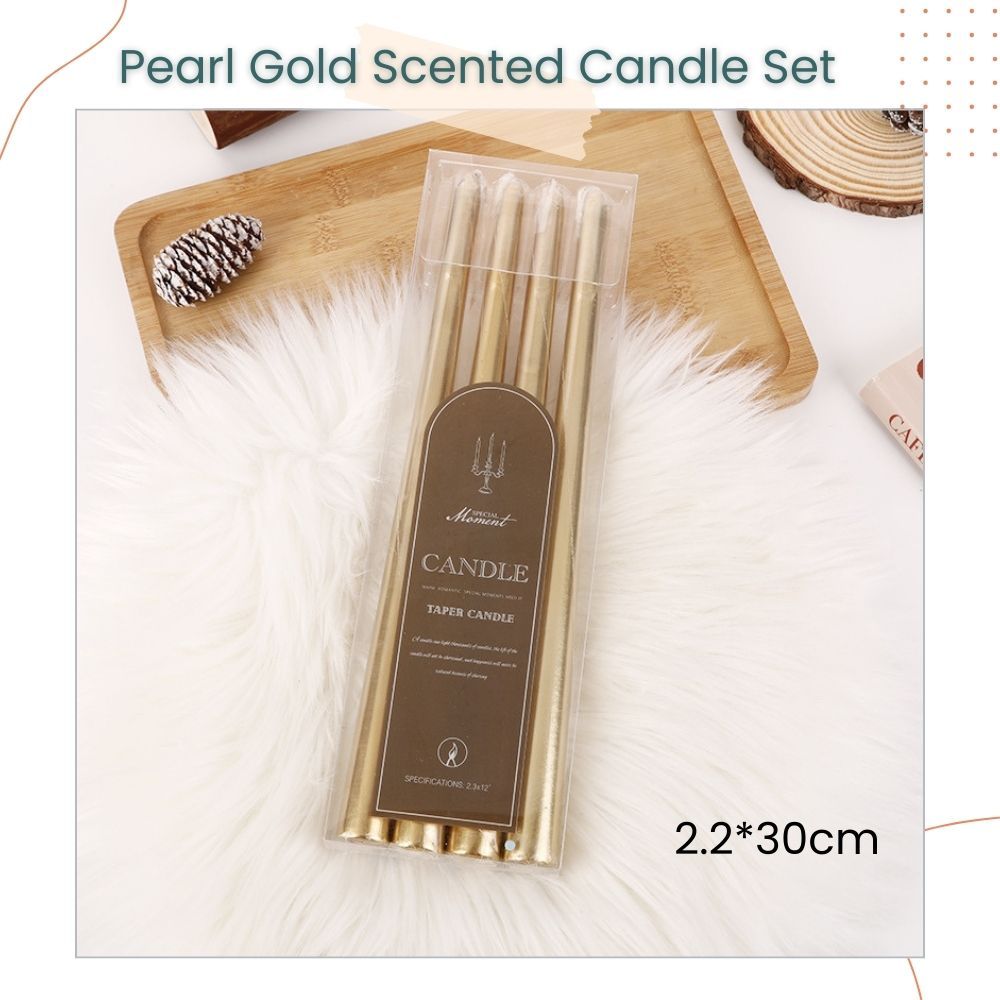 Gold European Style 3pcs set Metal Candlestick Scented Candle for Wedding Birthday Party Living Decoration