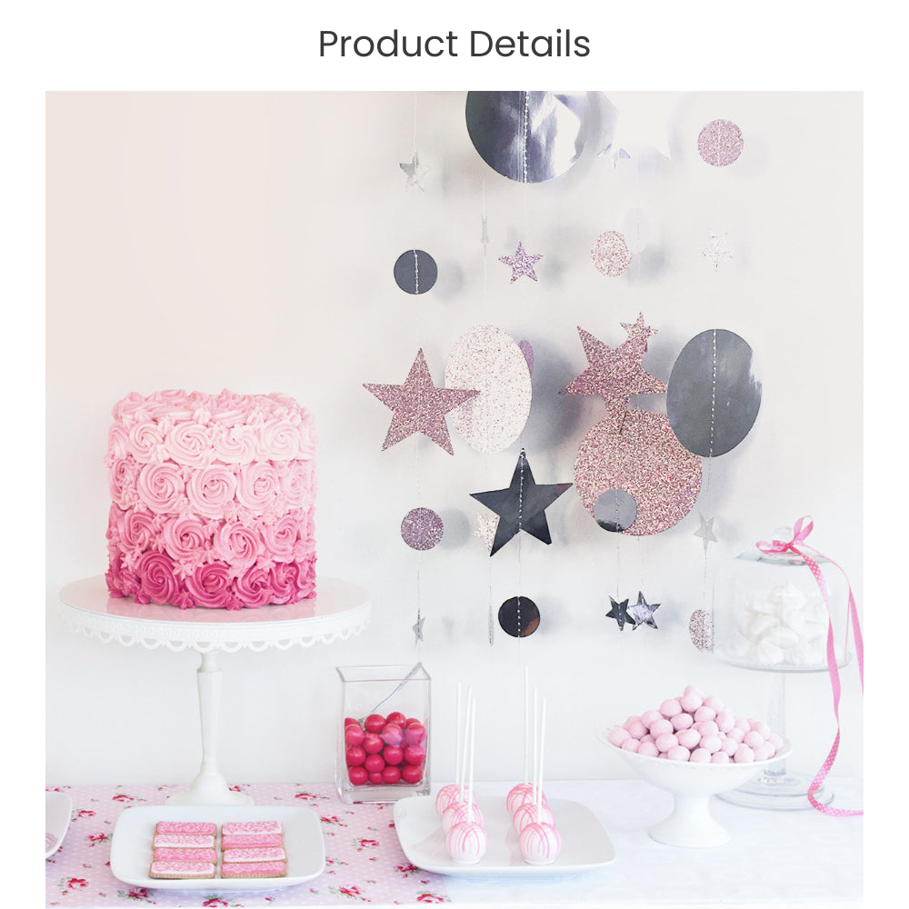 Circle Star Garland for party decoration party backdrop birthday Decoration