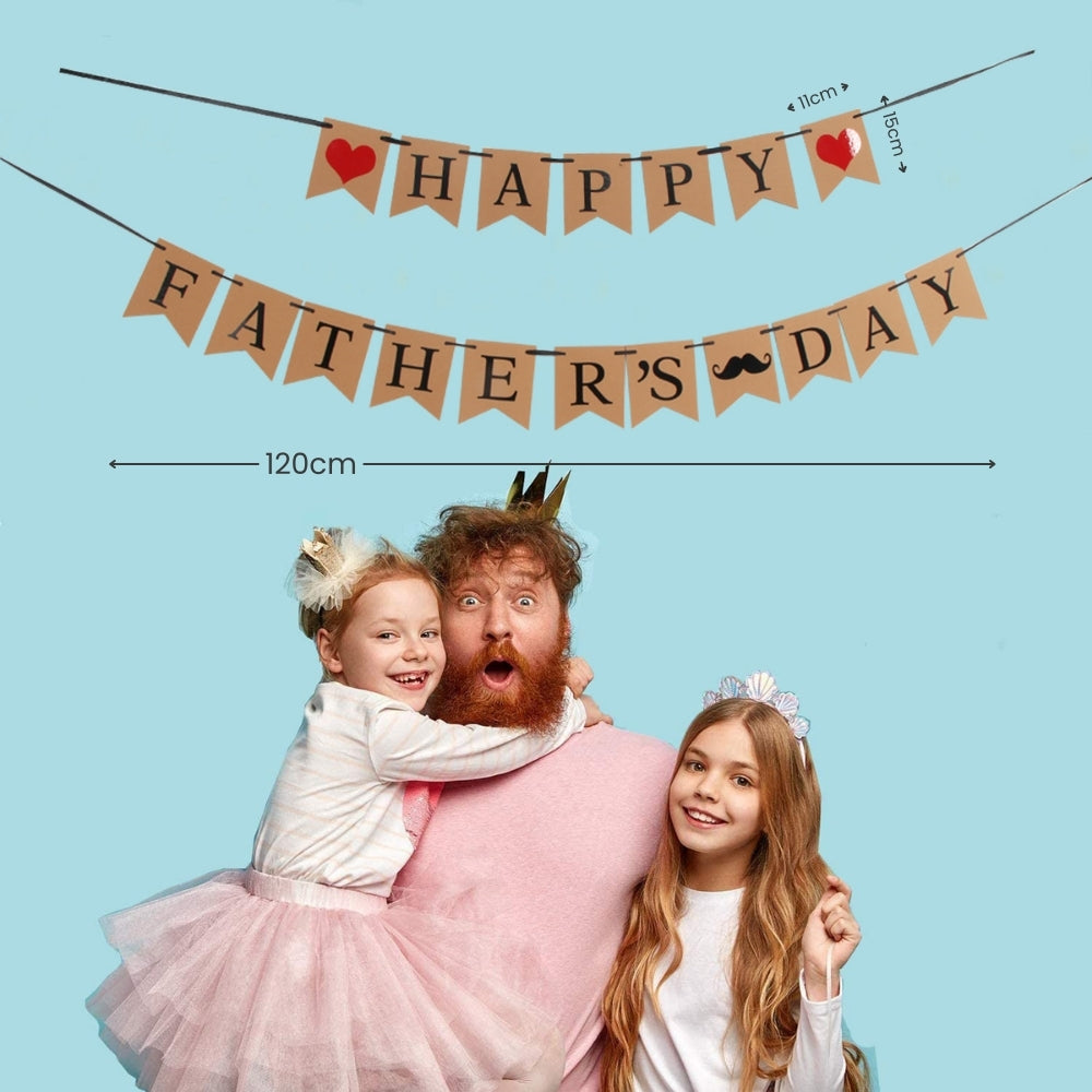 Happy Father's day banner kraft paper banner for father's day decoration