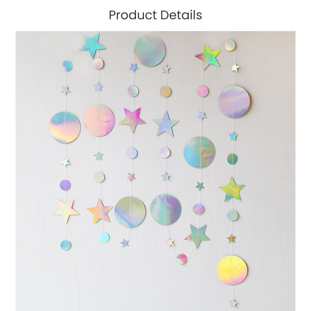 Circle Star Garland for party decoration party backdrop birthday Decoration