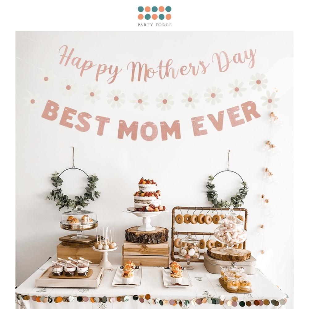 Happy mother's day With Butterfly Decorative Garland