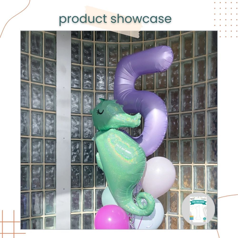 40 inch Matt Purple Number Balloon for birthday party decoration