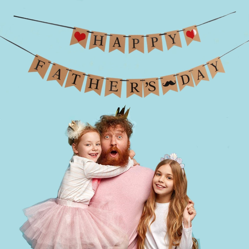 Happy Father's day banner kraft paper banner for father's day decoration