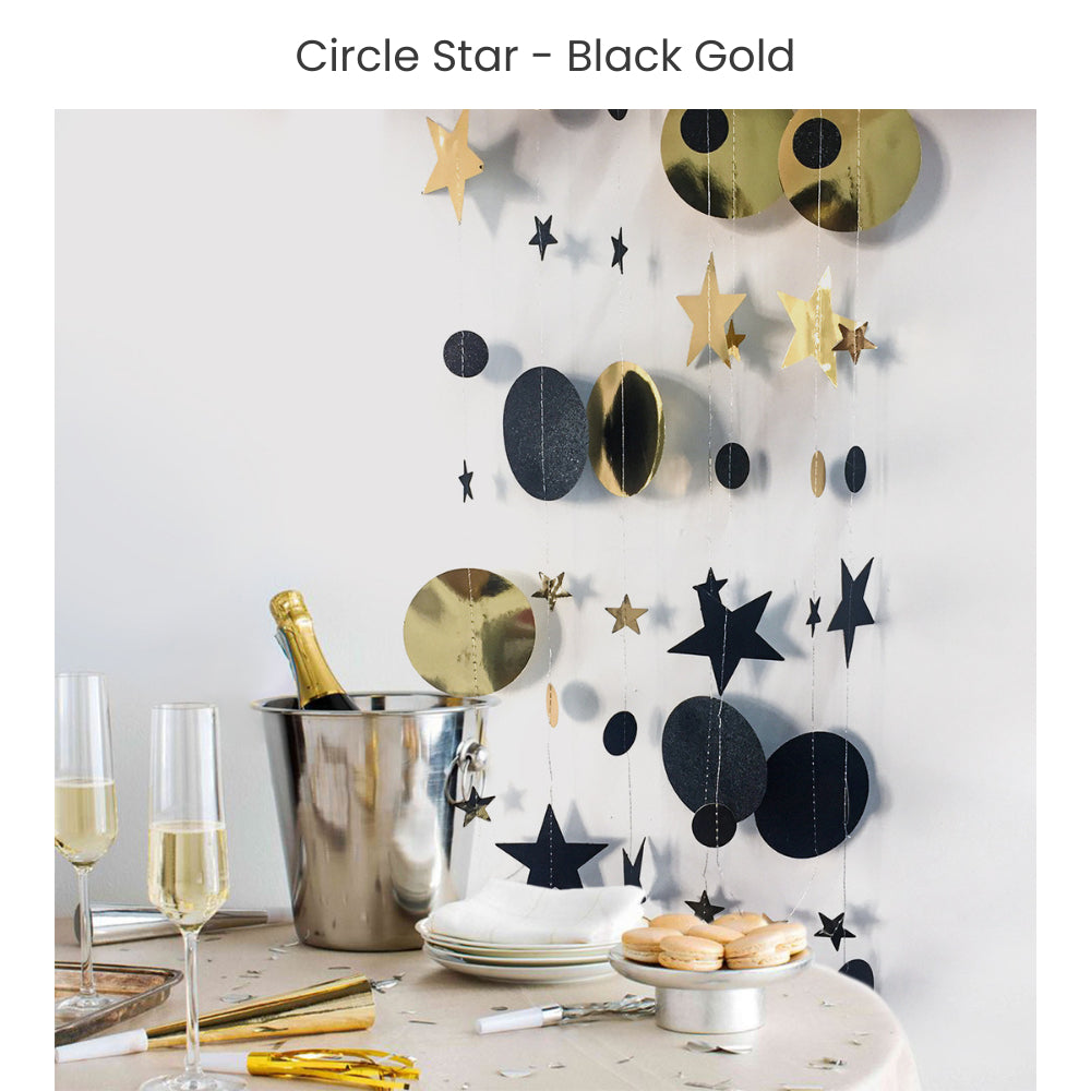 Circle Star Garland for party decoration party backdrop birthday Decoration