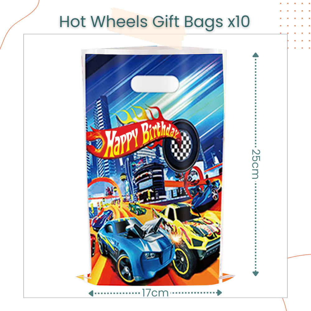 Racing Car Hot Wheels Theme Disposable Tableware Banner Balloon Birthday Decoration for Party Events