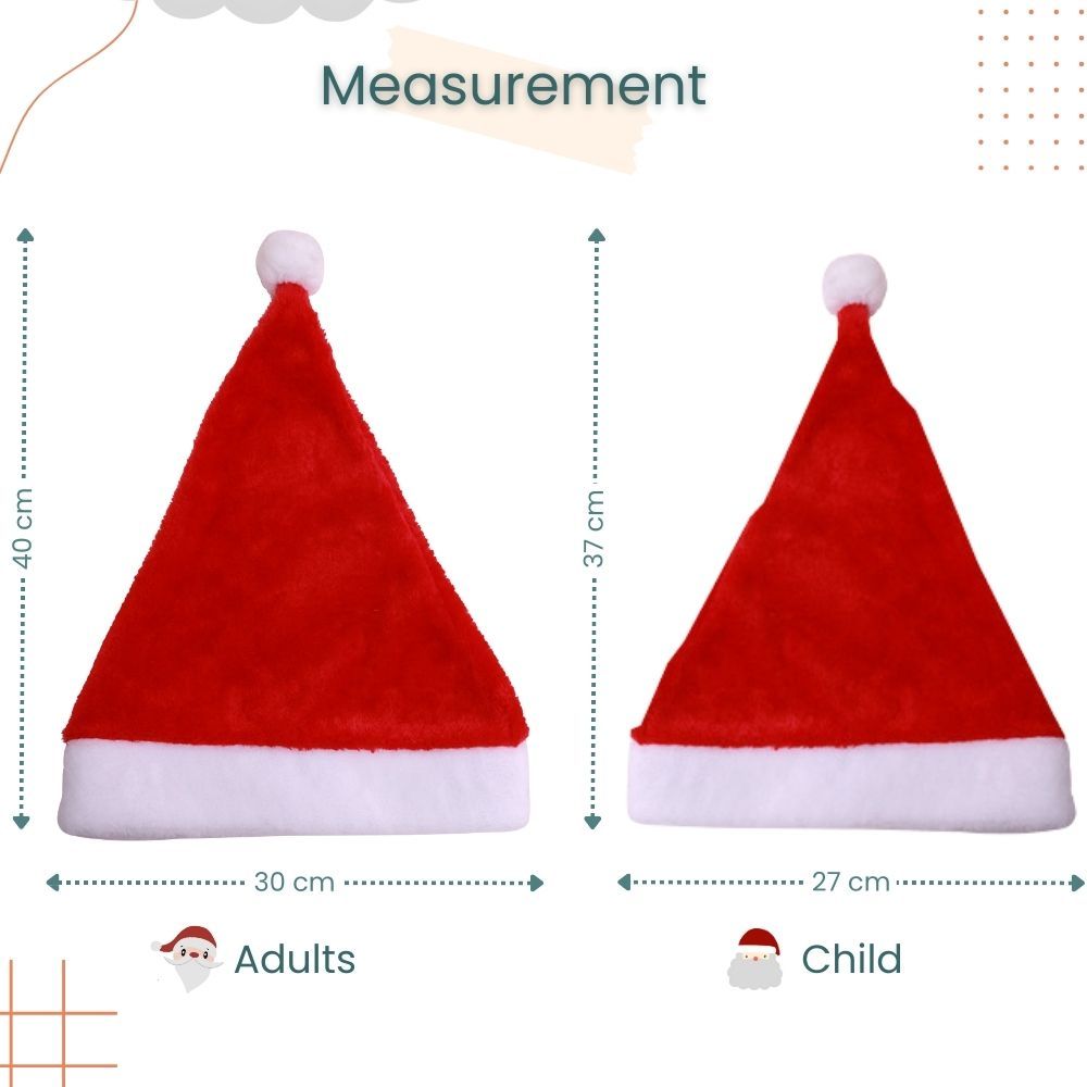 Christmas Hat Xmas Santa Hat for Unisex Adults Child Pets for Christmas Party Accessories New Year Festival