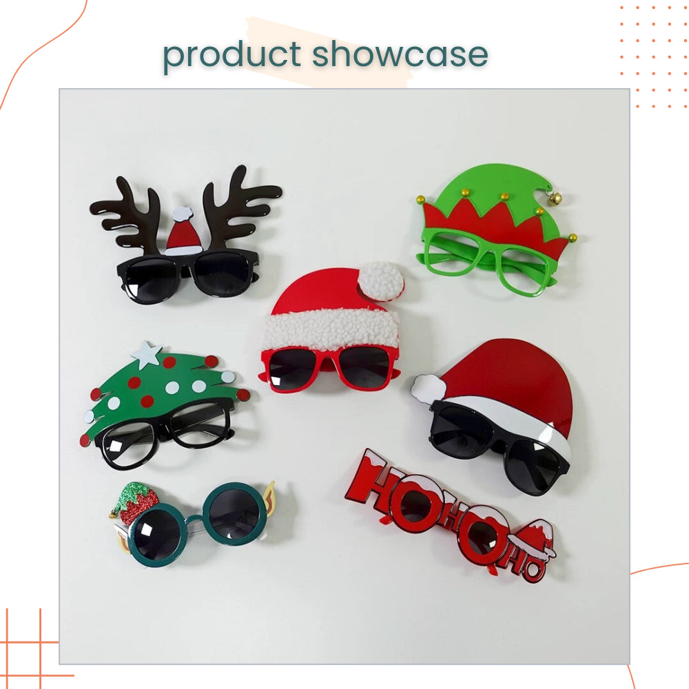 Christmas Party Decorative Glasses for Christmas Accessories