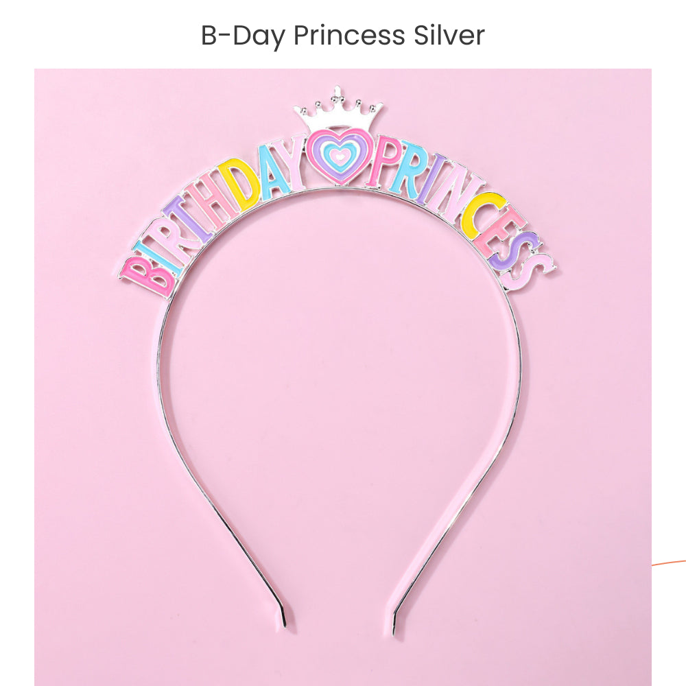 Birthday princess tiara headband Pastel Tiara birthday party decoration