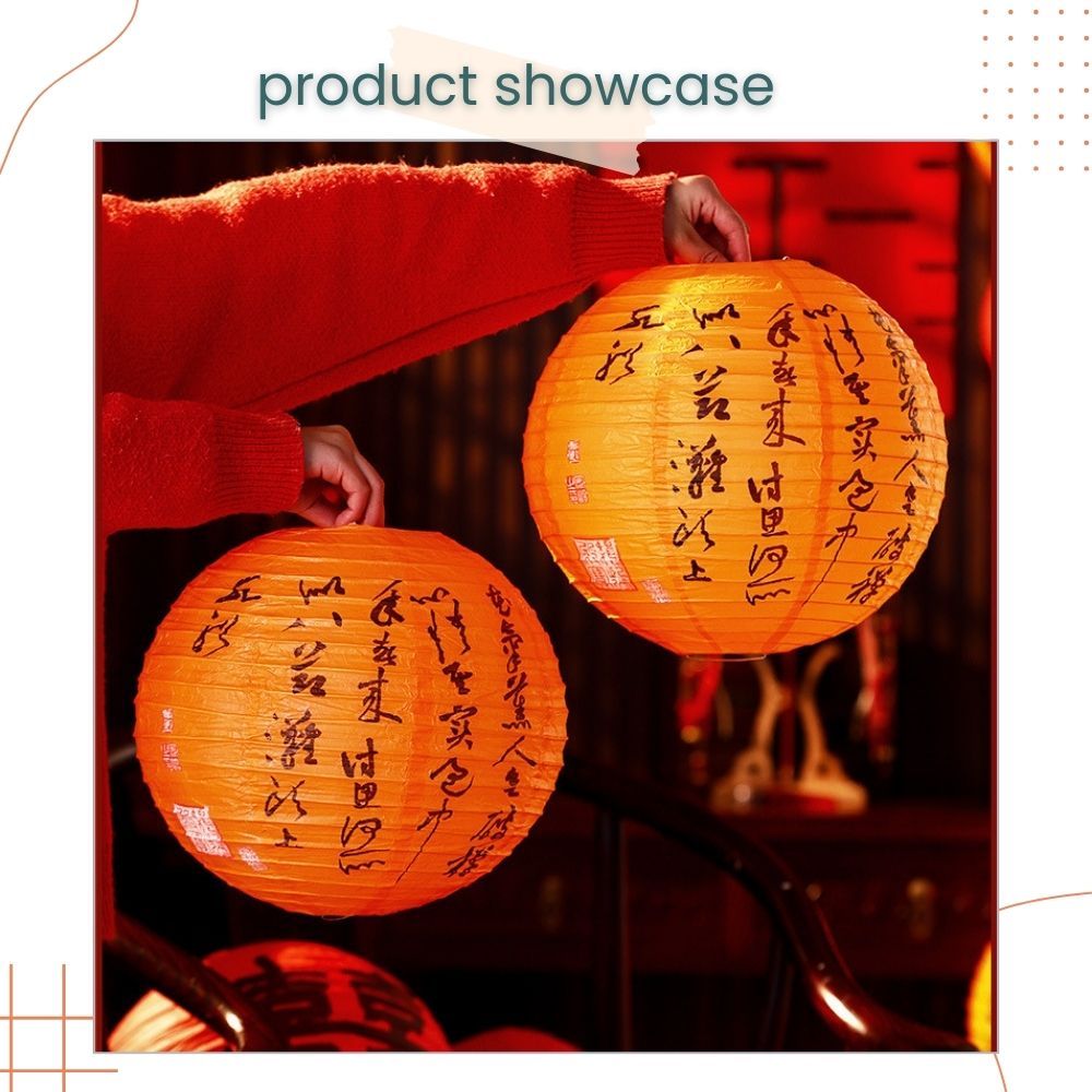 囍 Premium Wedding Lantern Backdrop Decoration Set for Wedding Room Living Room Photo Props