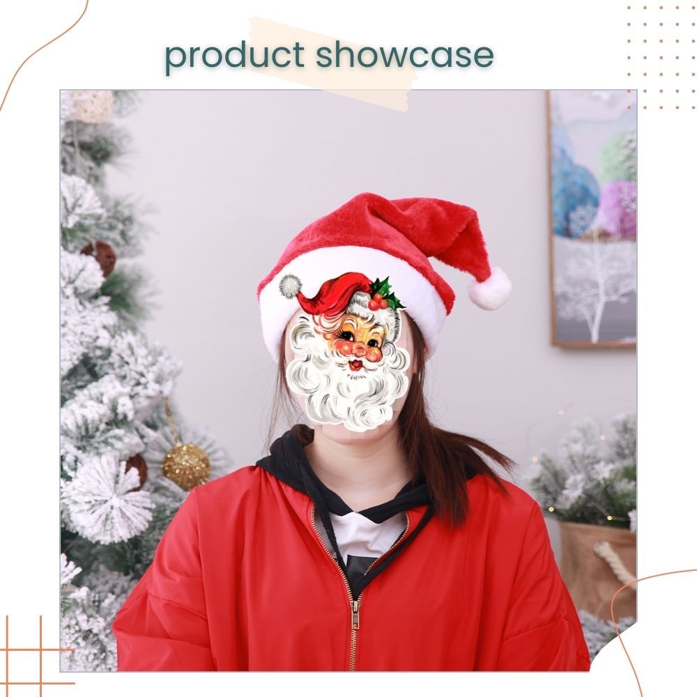 Christmas Hat Xmas Santa Hat for Unisex Adults Child Pets for Christmas Party Accessories