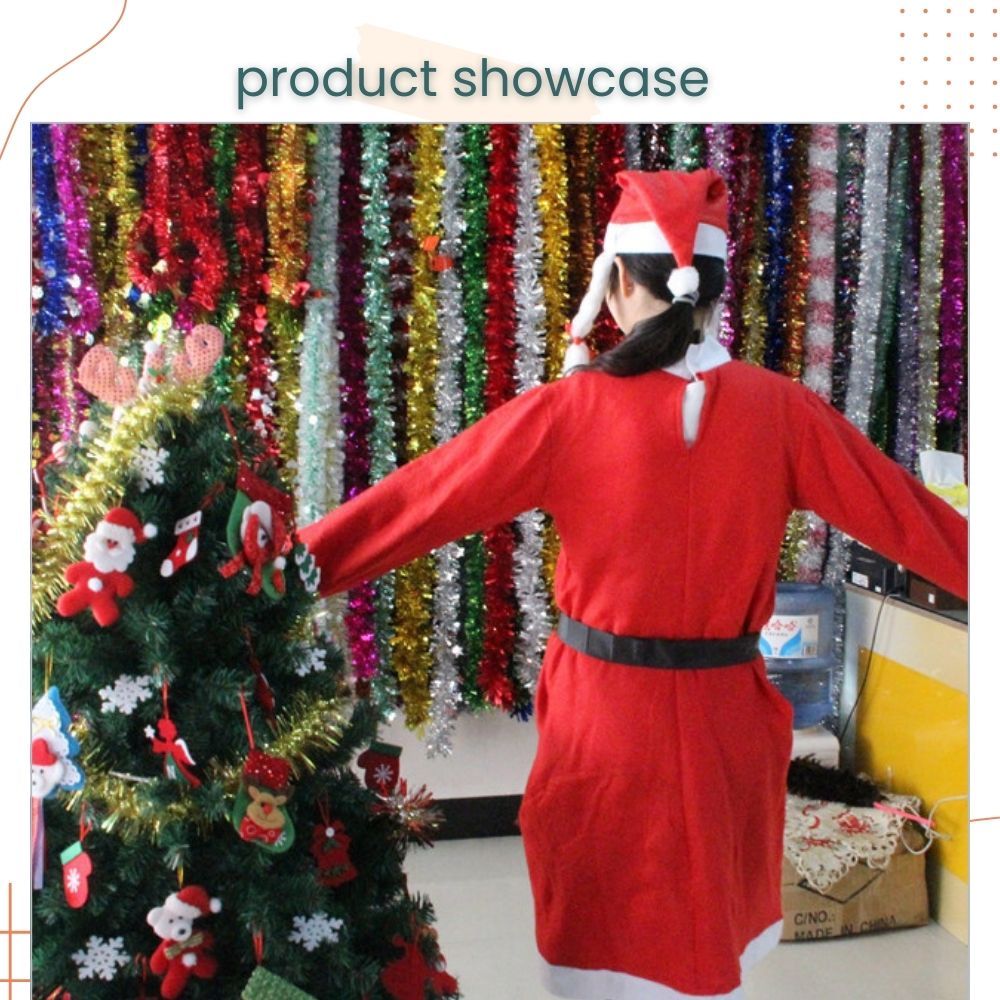 Christmas Santa Claus Costume Set KIds Women Men for Christmas Dress Up Party Costume