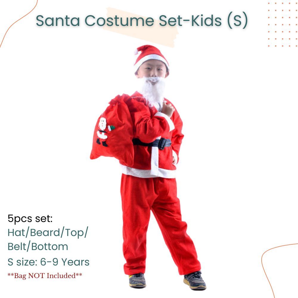 Christmas Santa Claus Costume Set KIds Women Men for Christmas Dress Up Party Costume
