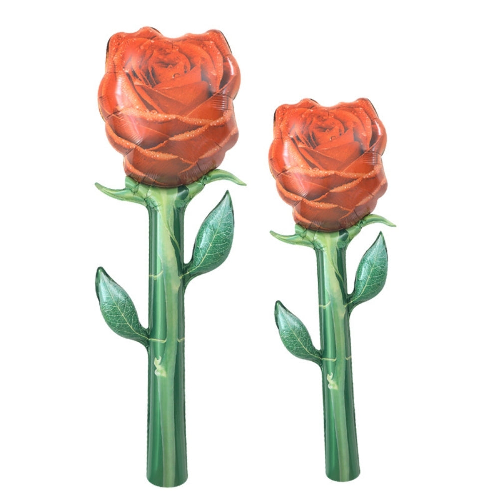 Giant Rose Flower foil balloon for Valentine's Day mother's day Teacher's day Wedding proposal Decoration Props