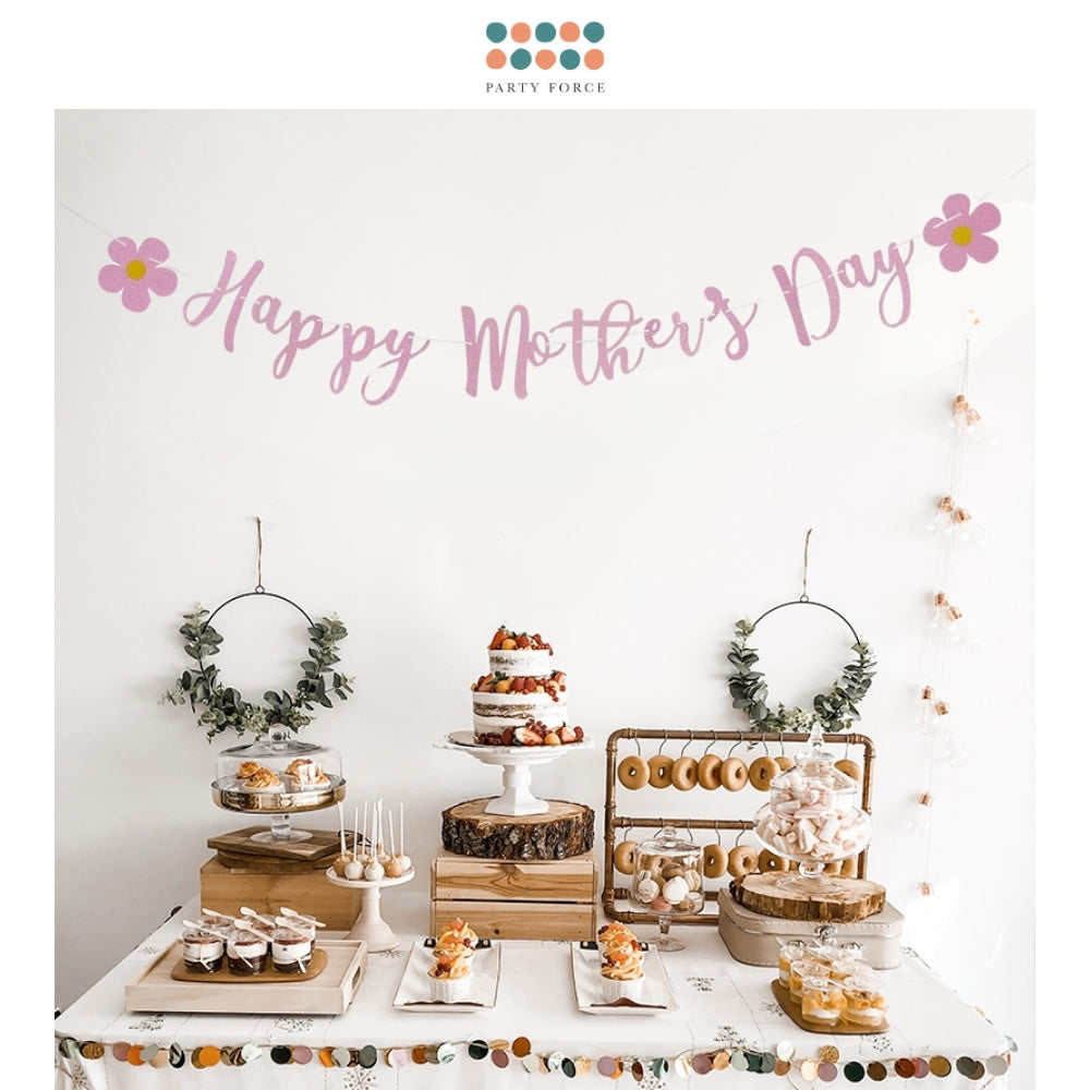 Happy mother's day With Butterfly Decorative Garland