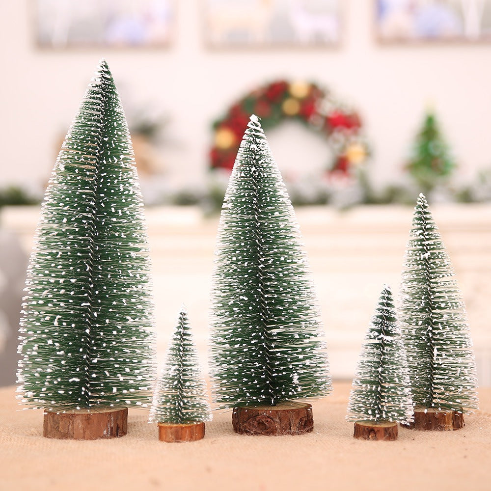 Mini Christmas Tree Cedar Desktop Small Christmas Tree Gifts Window Display Office Home Decoration