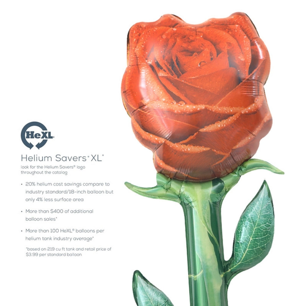 Giant Rose Flower foil balloon for Valentine's Day mother's day Teacher's day Wedding proposal Decoration Props