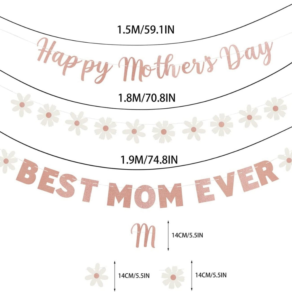 Happy mother's day With Butterfly Decorative Garland
