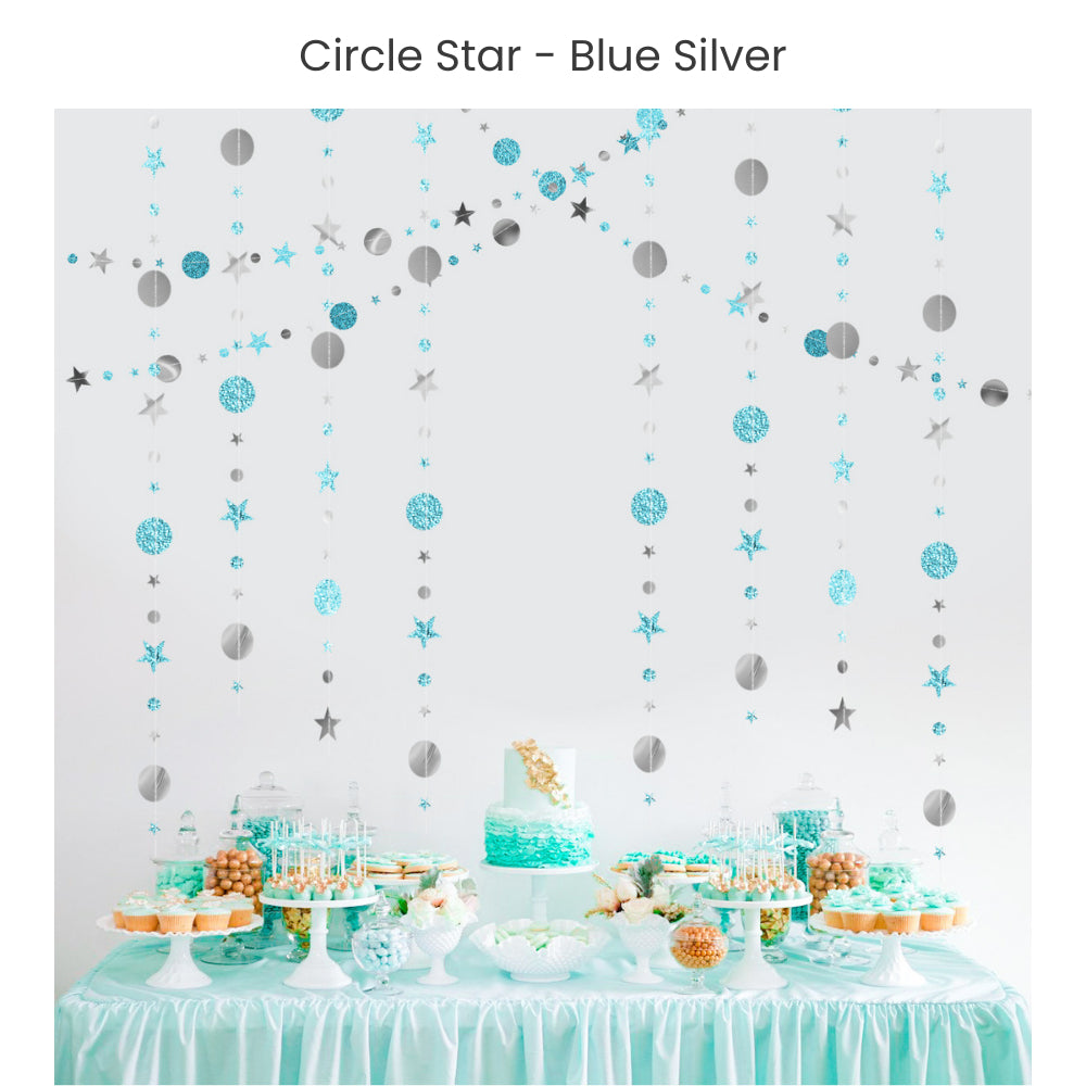 Circle Star Garland for party decoration party backdrop birthday Decoration