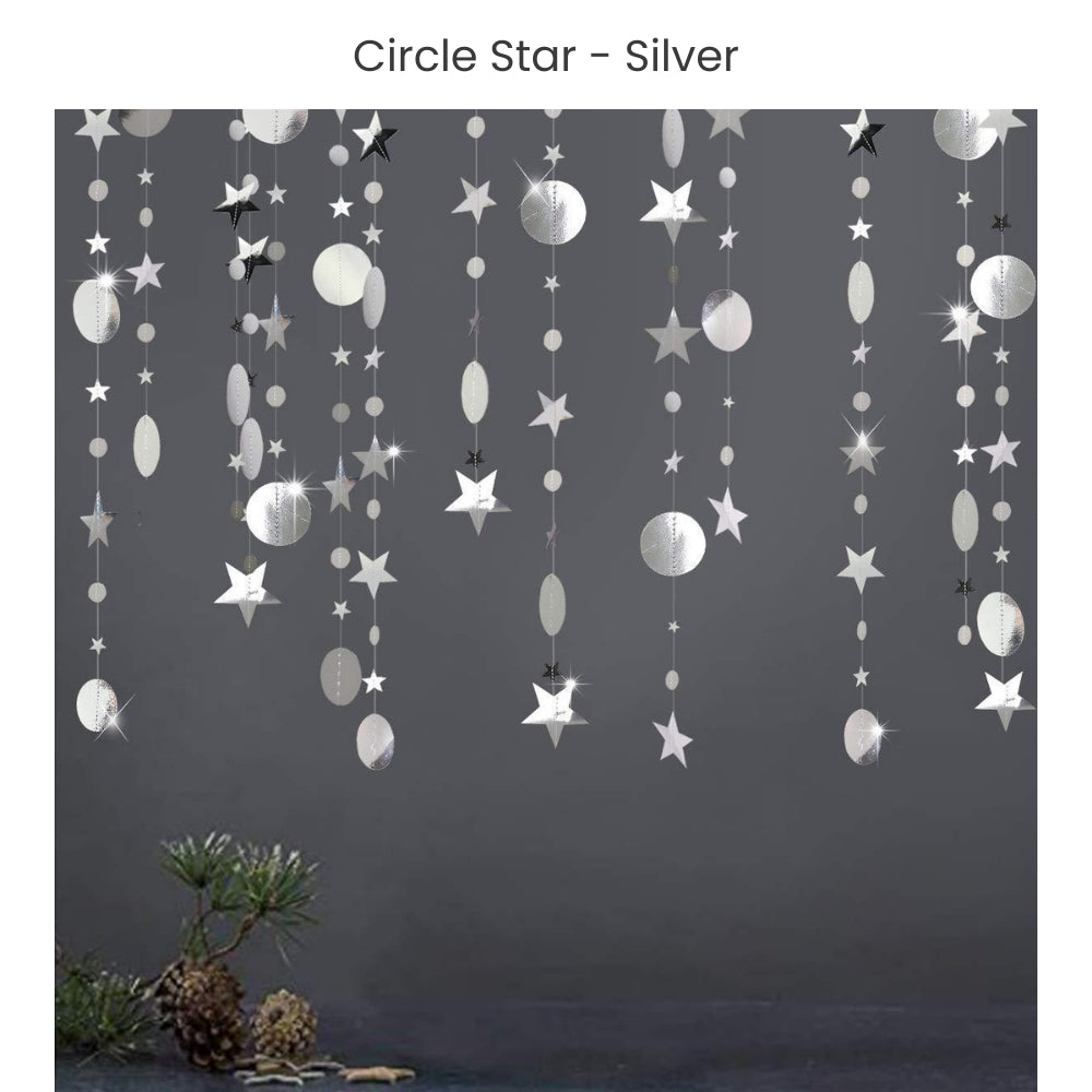Circle Star Garland for party decoration party backdrop birthday Decoration