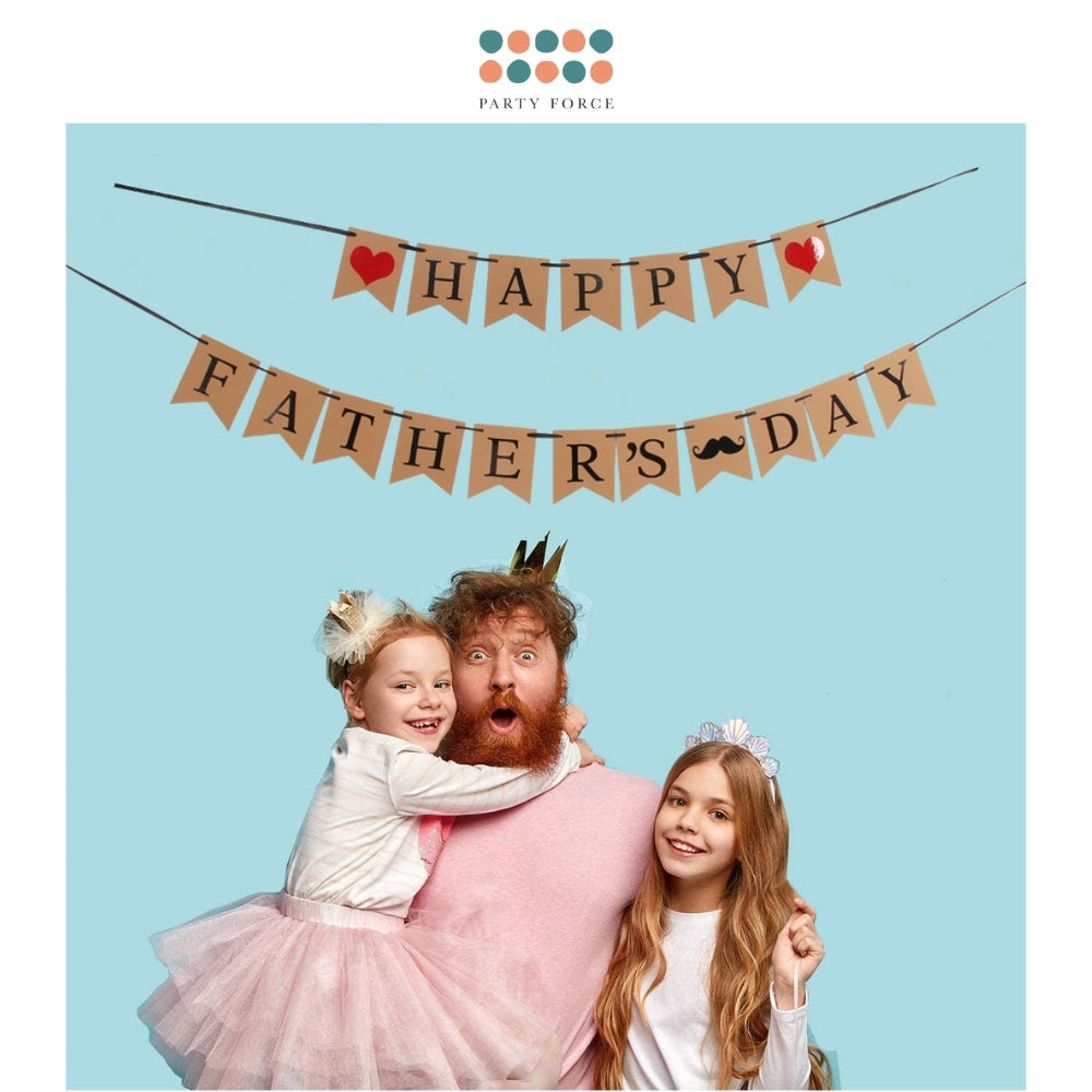 Happy Father's day banner kraft paper banner for father's day decoration