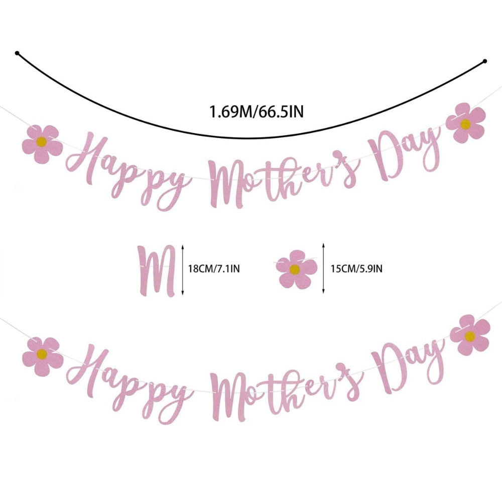 Happy mother's day With Butterfly Decorative Garland