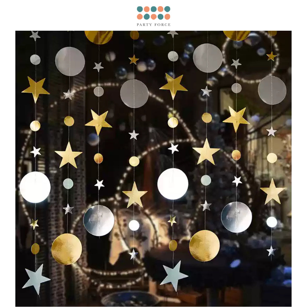 Circle Star Garland for party decoration party backdrop birthday Decoration