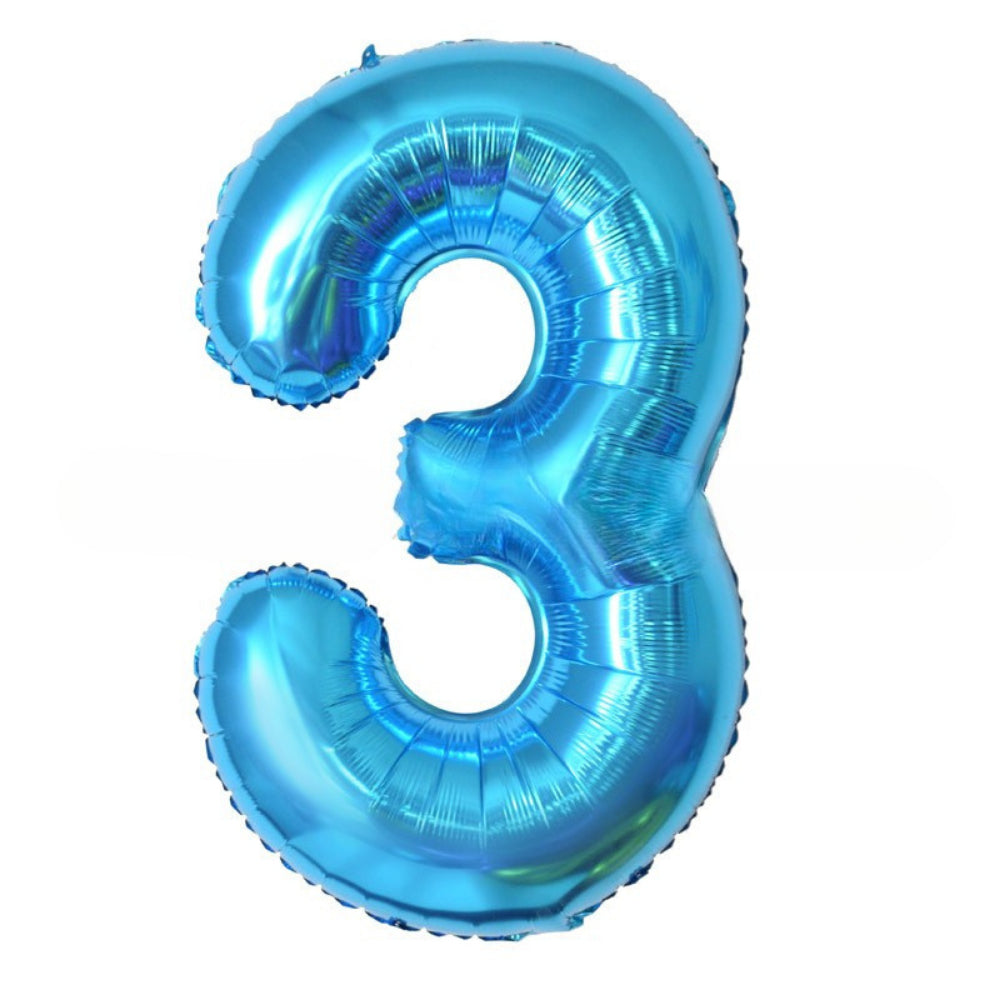 40 inch Blue Number Balloon Birthday Balloon for Party Decoration