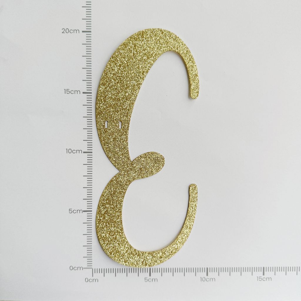 Happy Birthday Banner Custom Cursive Glitter Gold Script Font Banner